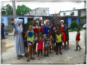 Dzieci i kobiety z Camagüey na Kubie